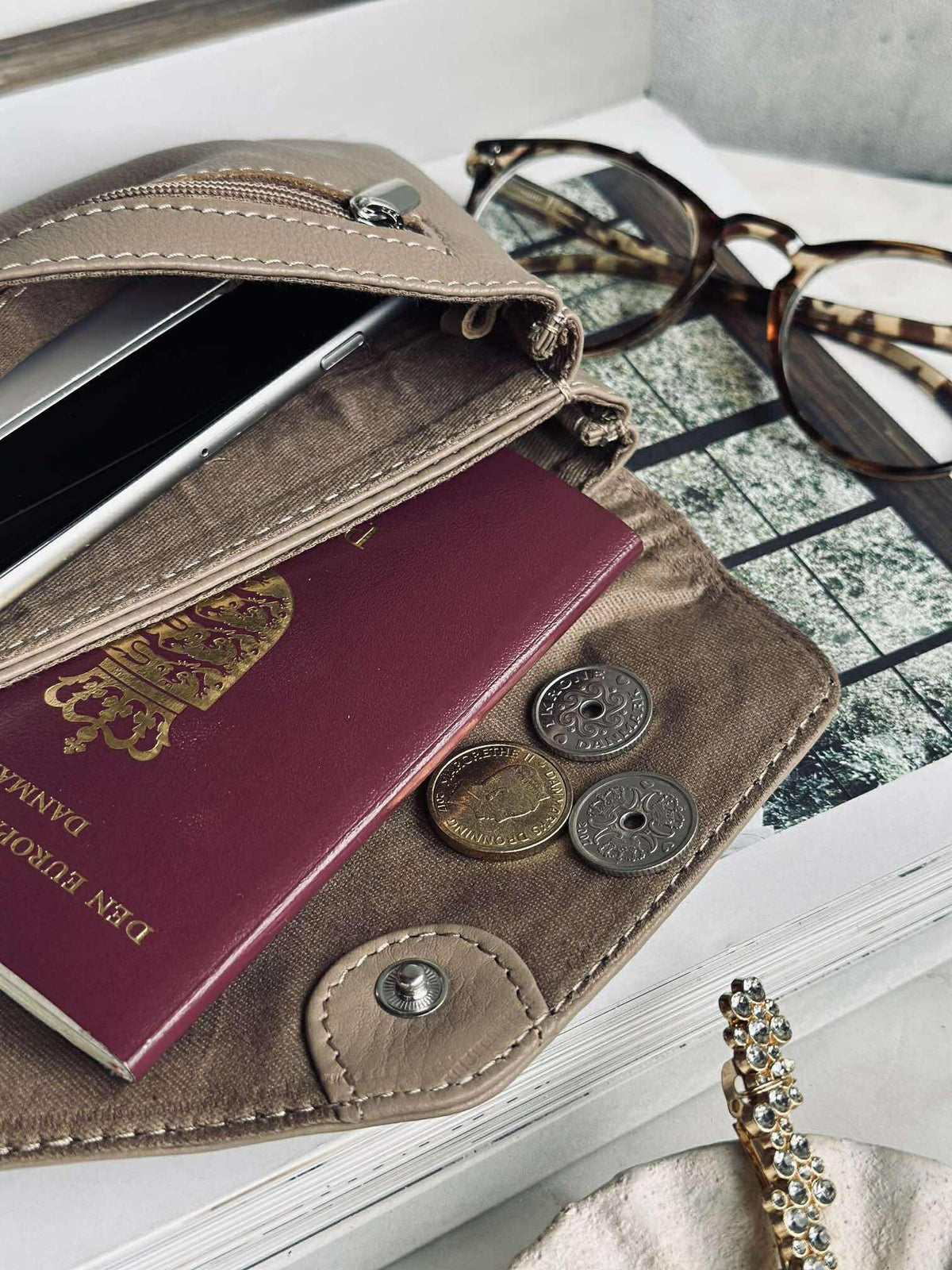 Porte-monnaie Aura - Dusty Taupe
