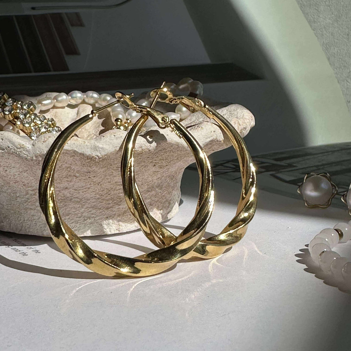 Boucles d’oreilles Jayden dorées
