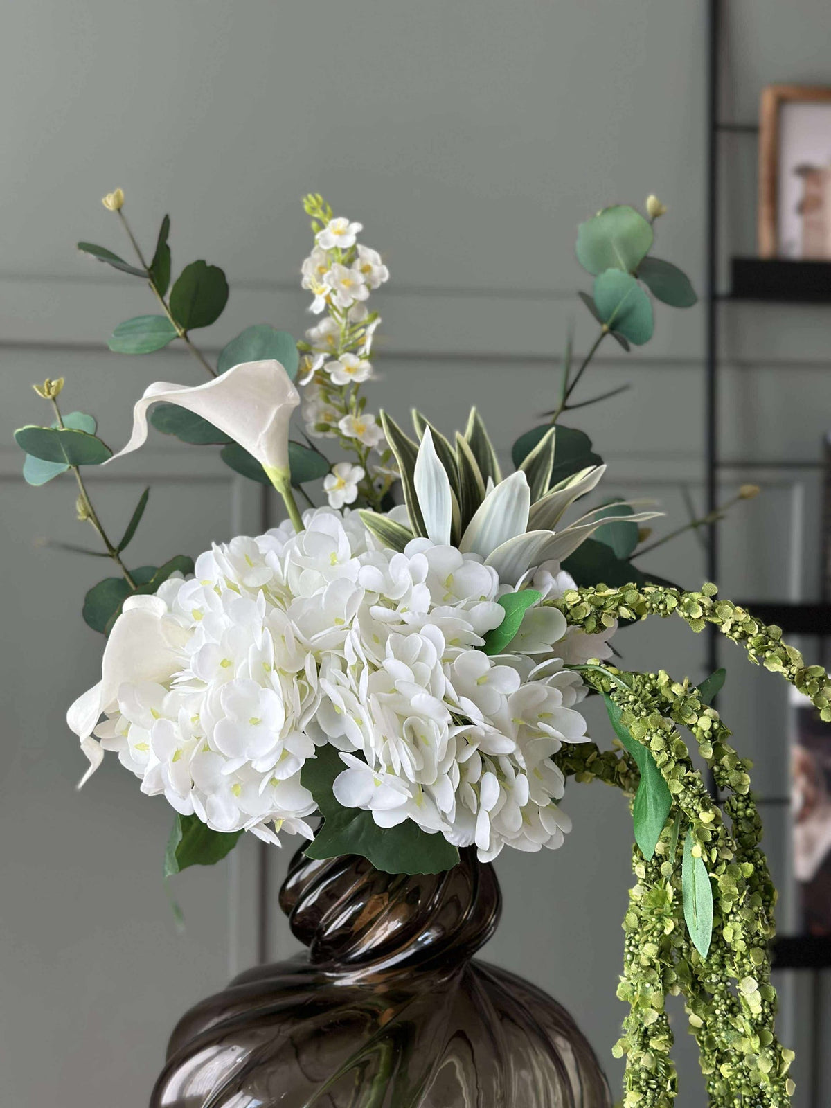 Bouquet d’hortensias blancs