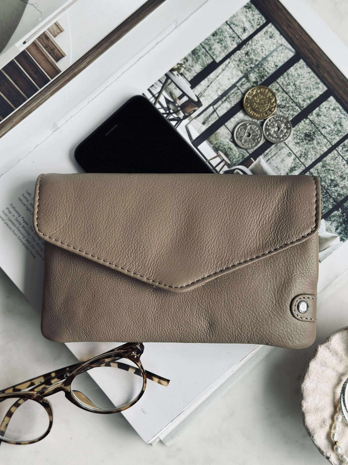 Porte-monnaie Aura - Dusty Taupe