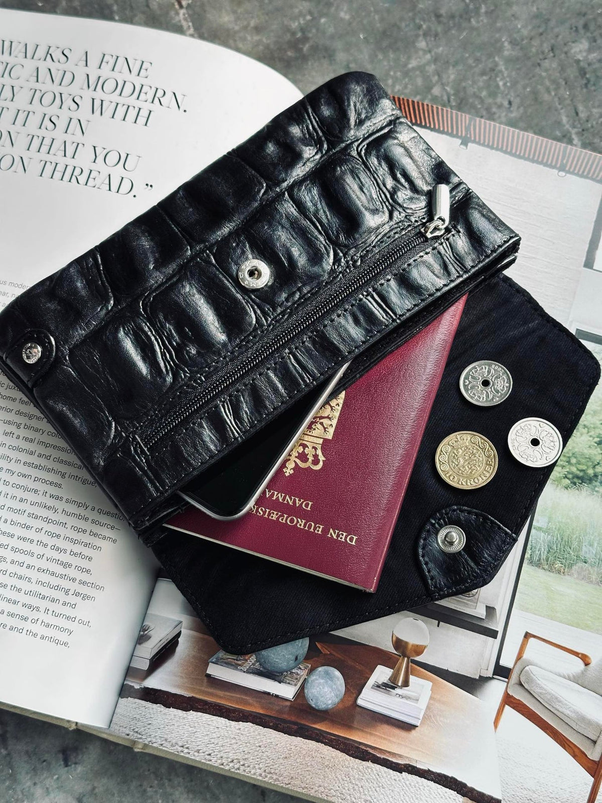 Portefeuille Croco deluxe