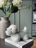 Butoir de porte Chien en peluche - Blanc
