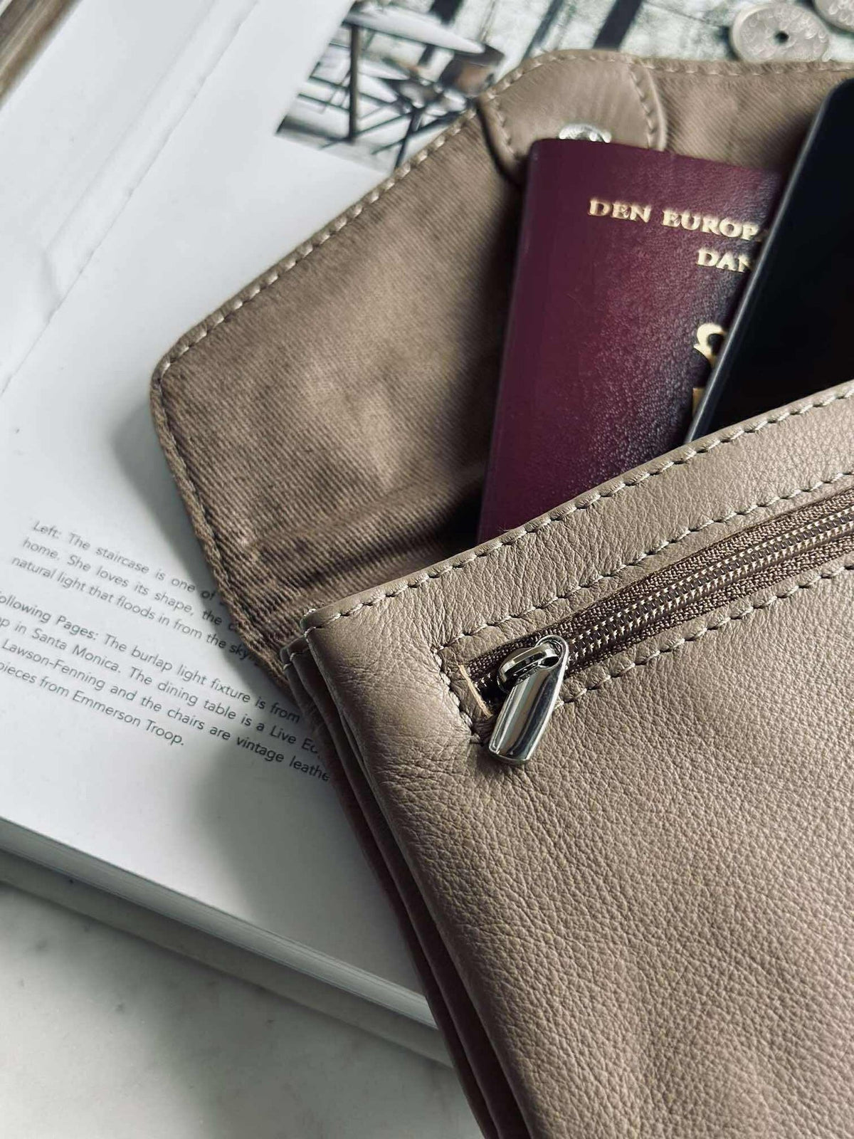 Porte-monnaie Aura - Dusty Taupe