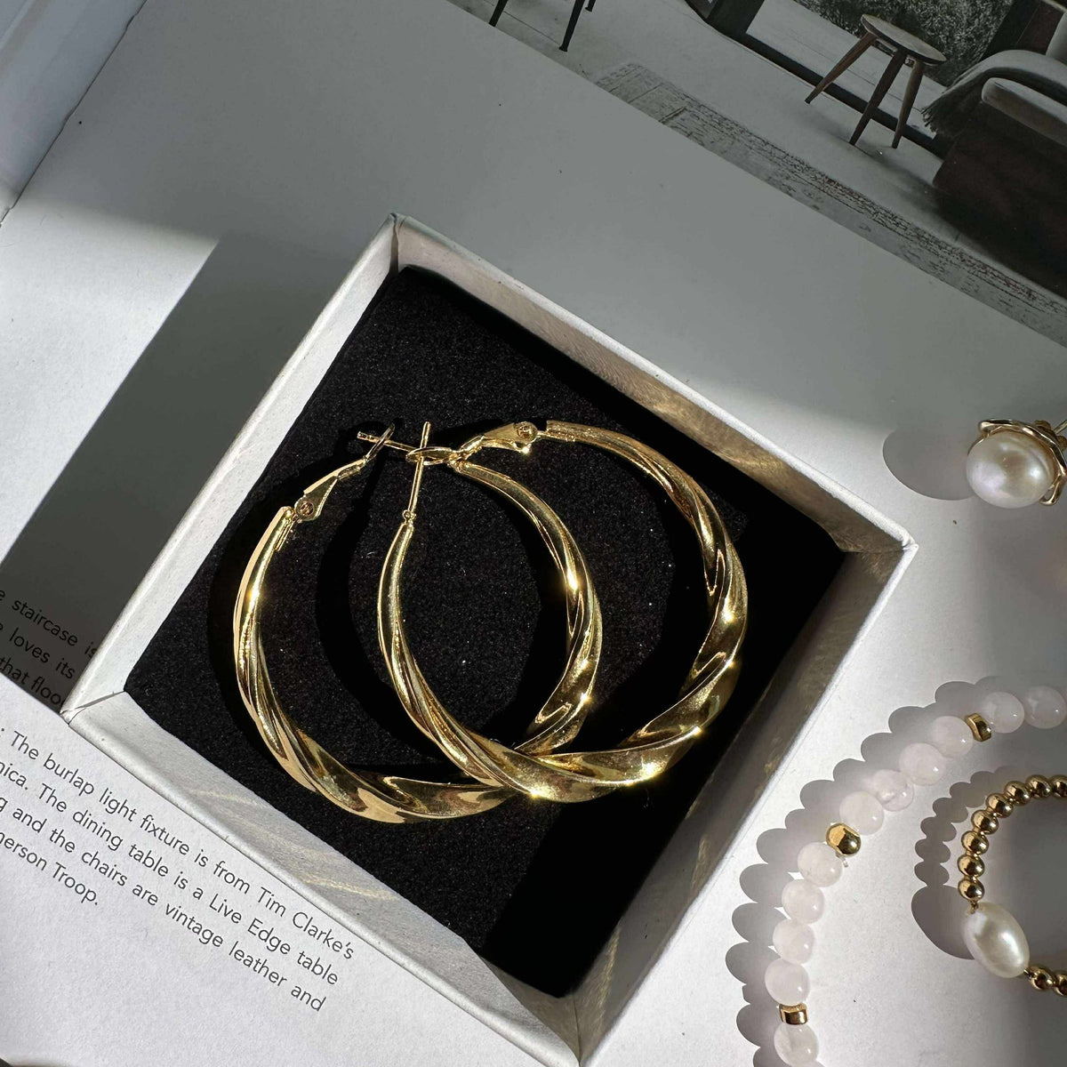 Boucles d’oreilles Jayden dorées