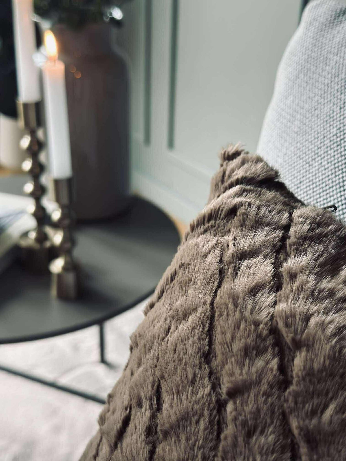 Coussin avec rembourrage - Brown