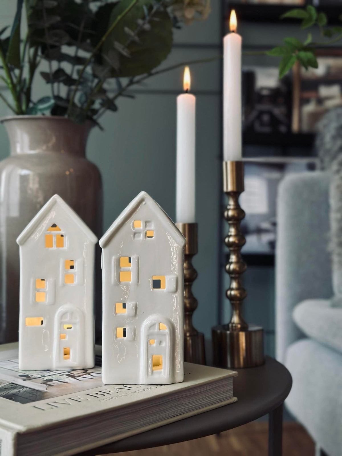 Maison lumineuse avec led - WHITE MIX
