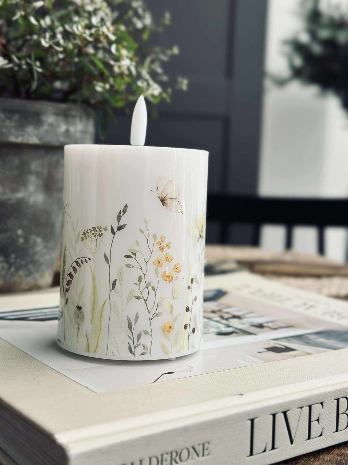 Bougie LED Twinkle wild flora