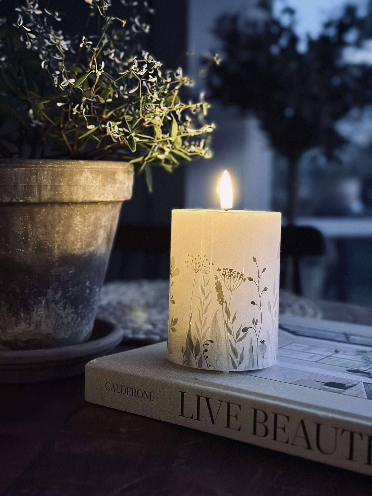 Bougie LED Twinkle wild flora
