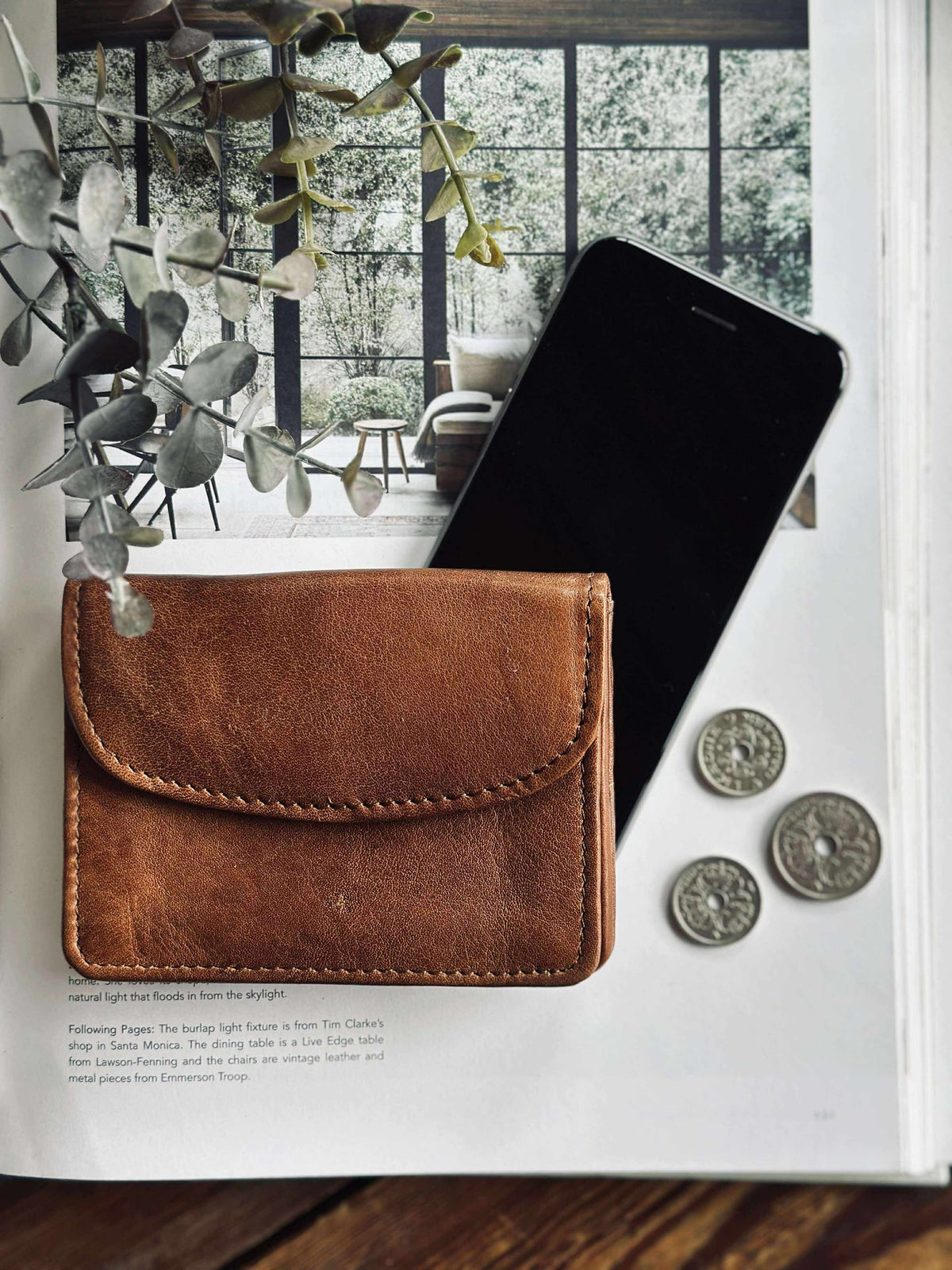 Portefeuille Small URBAN Walnut