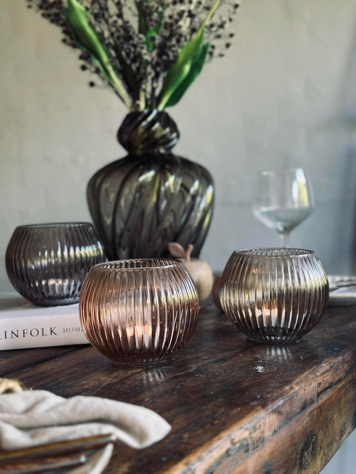 Photophore pour bougie chauffe-plat - COLOR MIX
