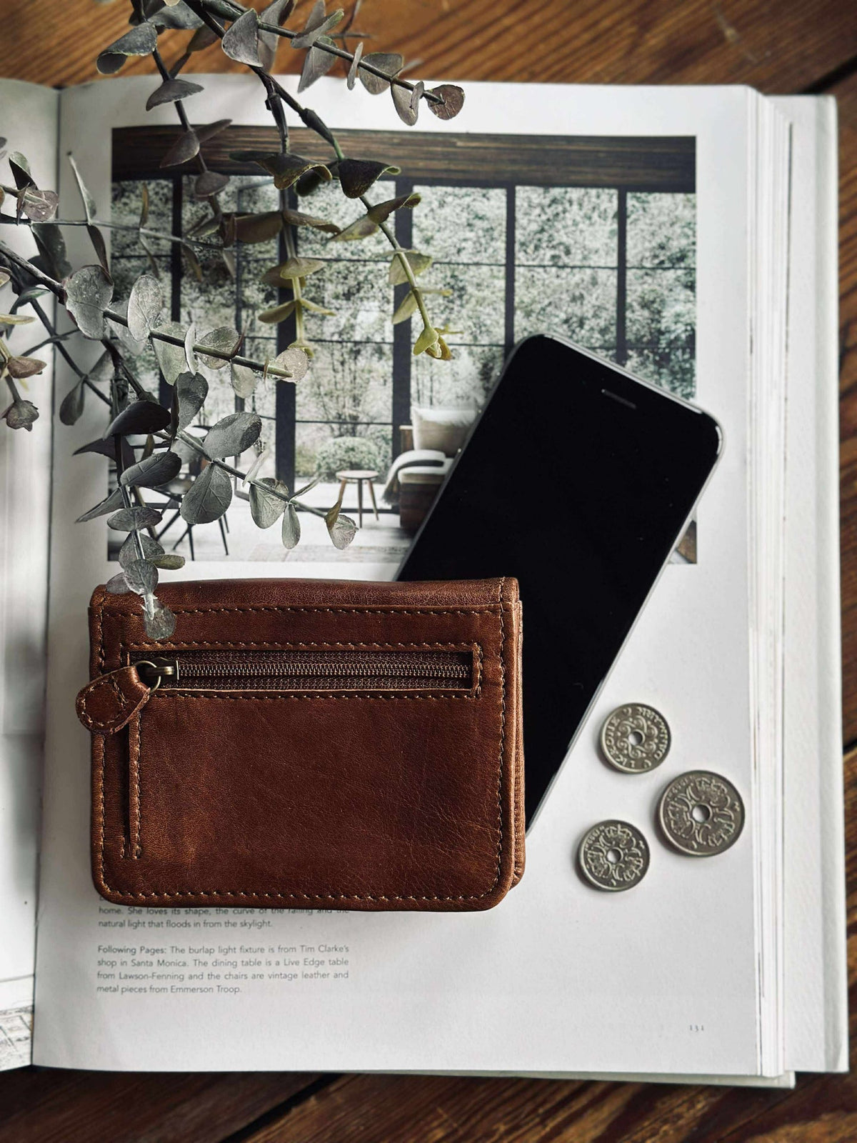 Portefeuille Small URBAN Walnut