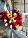 Tulipes effet soie– Plusieurs couleurs