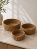 Paniers en herbe marine - Lot de 3 pcs