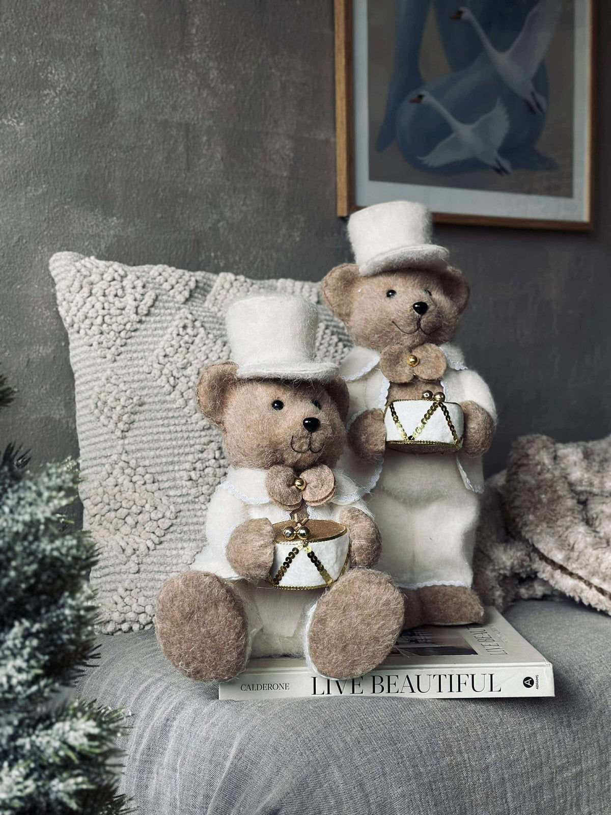 Peluche de Noël - Assise