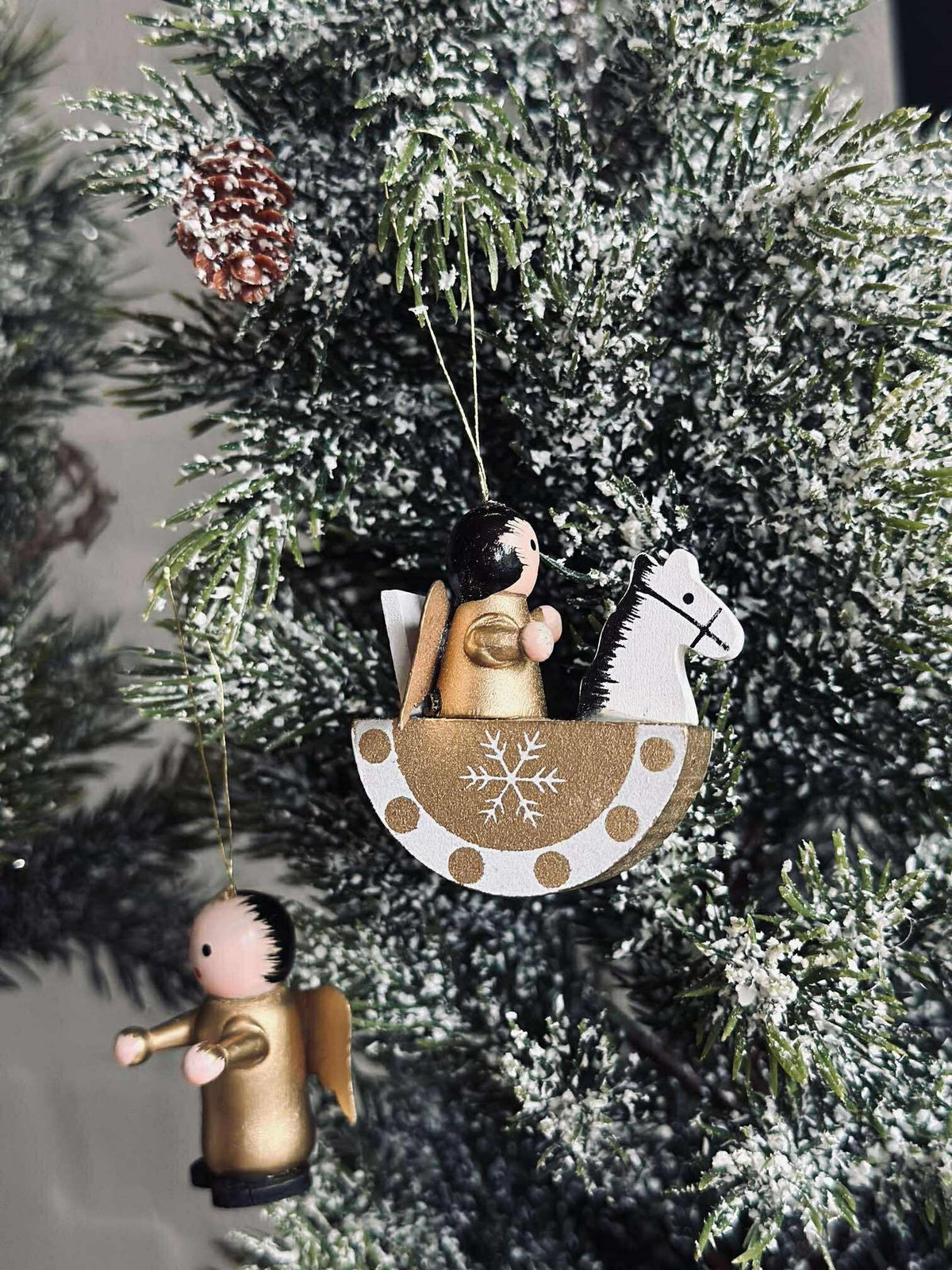 Suspensions de Noël wood - 12 pcs