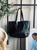 Shopper Daily en cuir souple - Black