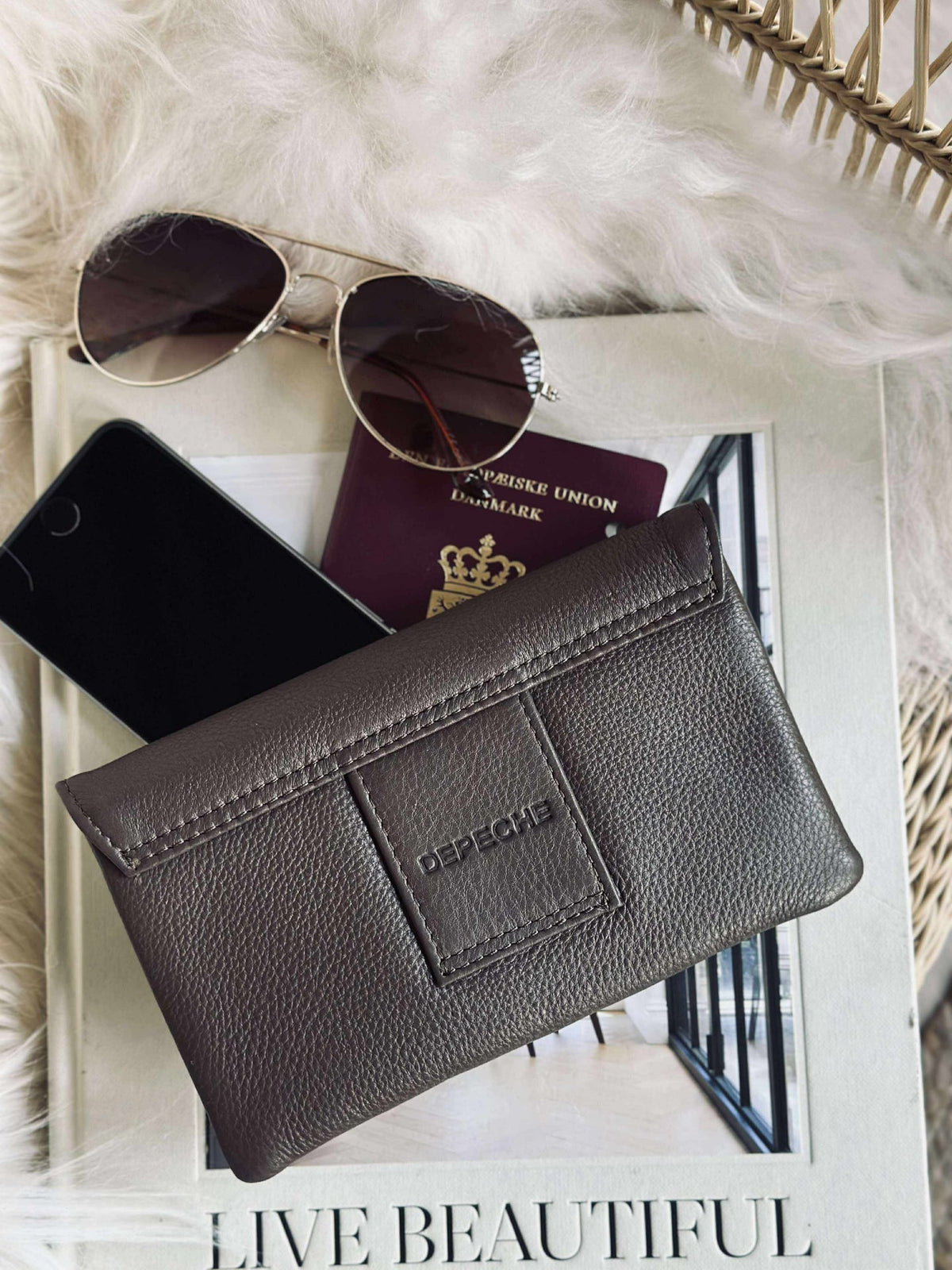 Portefeuille Aura - Dark Taupe