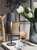 Lampe de table LED MILLA Taupe - rechargeable