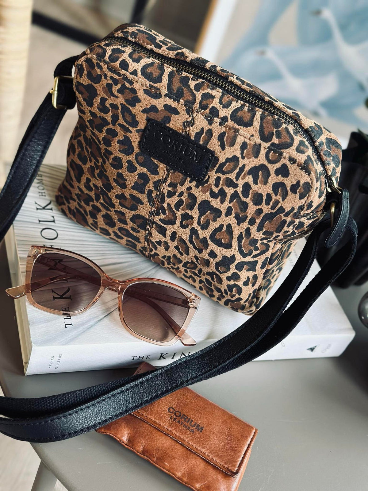 Sac bandoulière Nola léopard