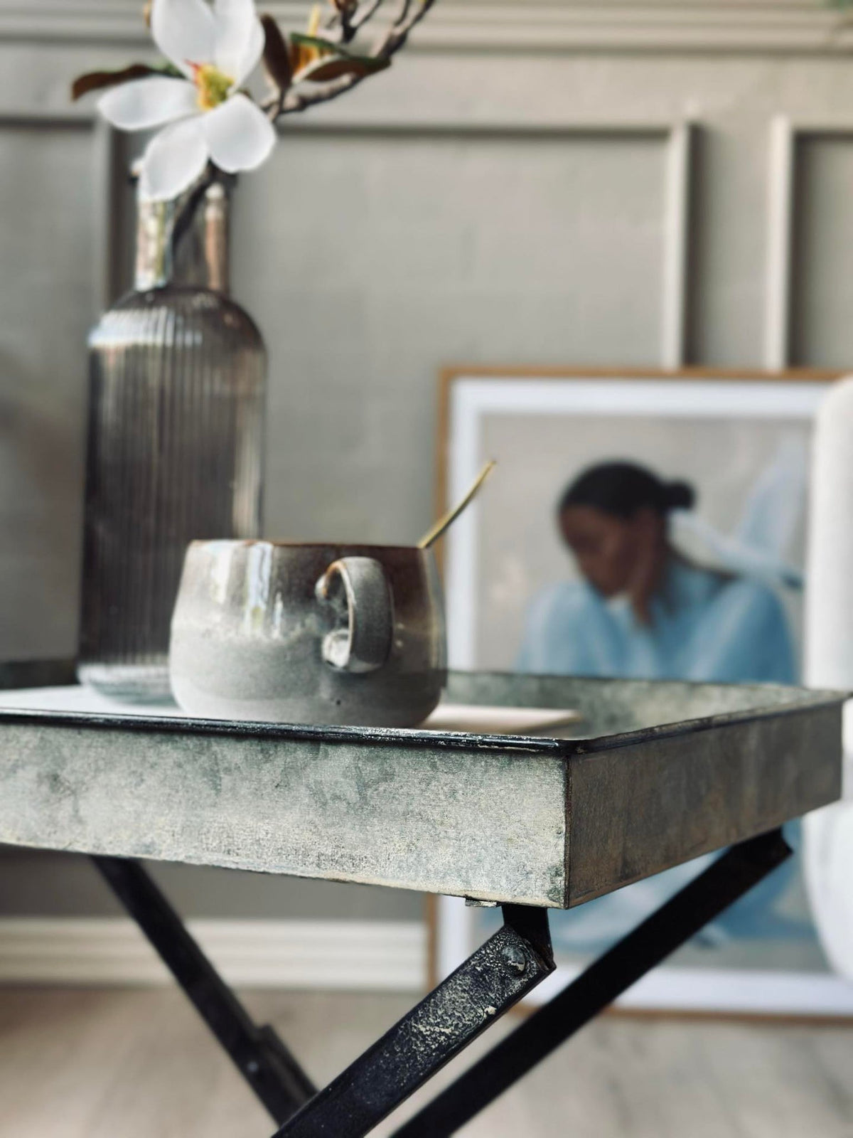 Table d’appoint plateau Zinc - Pour intérieur et extérieur