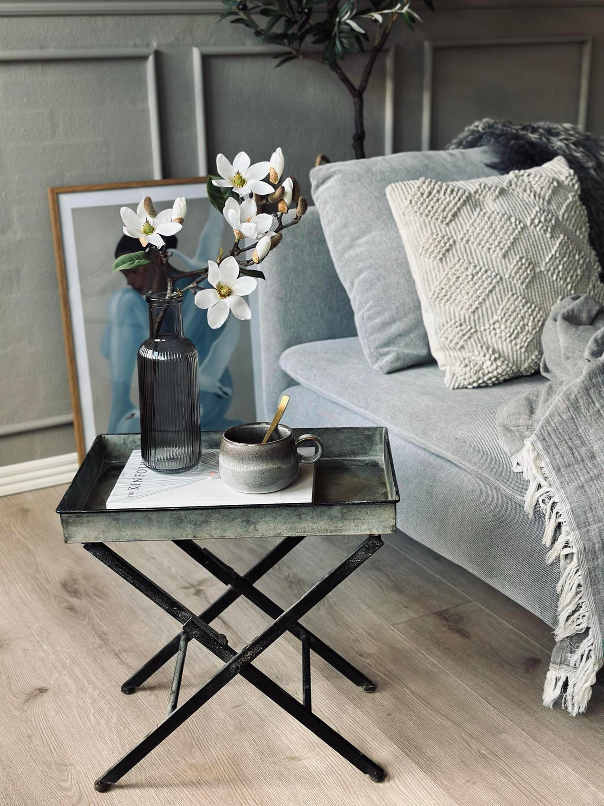 Table d’appoint plateau Zinc - Pour intérieur et extérieur