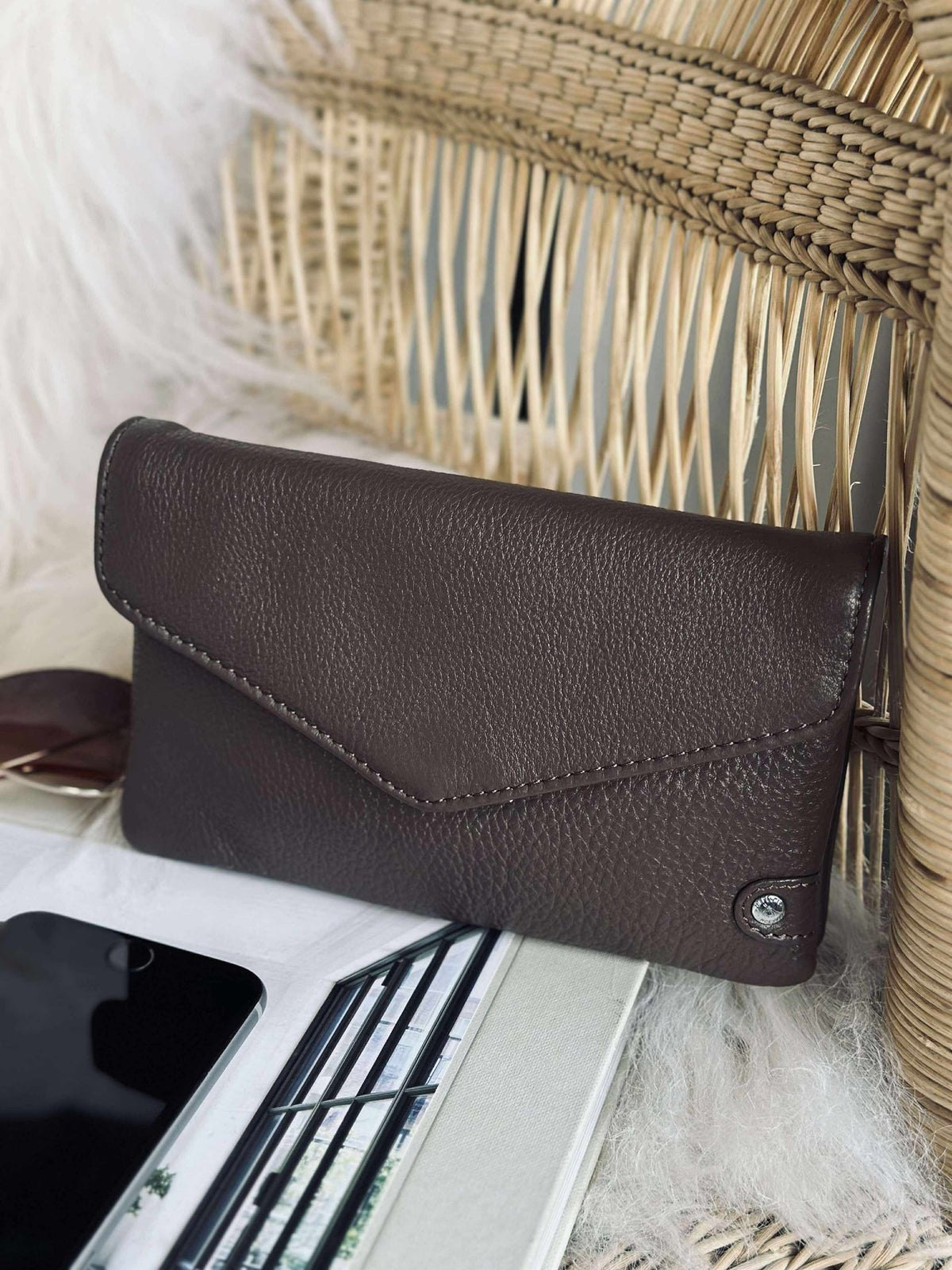 Portefeuille Aura - Dark Taupe