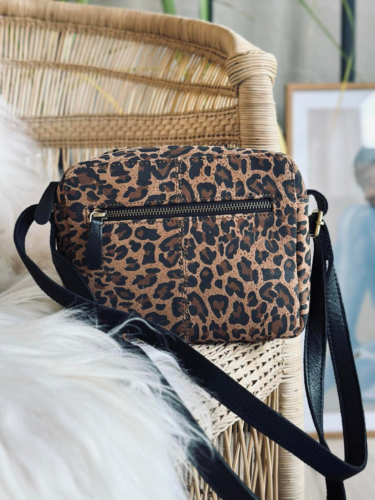 Sac bandoulière Nola léopard