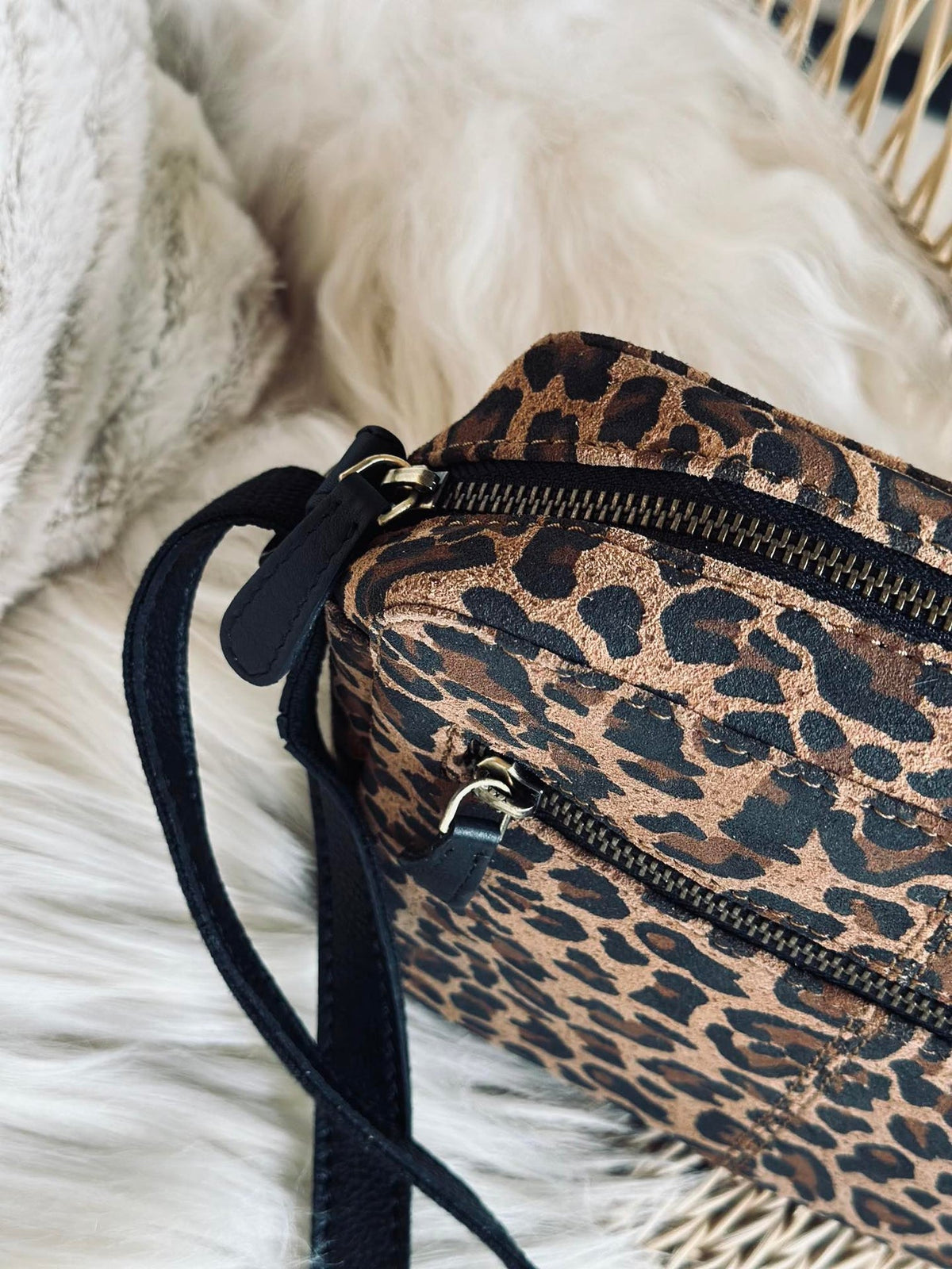 Sac bandoulière Nola léopard