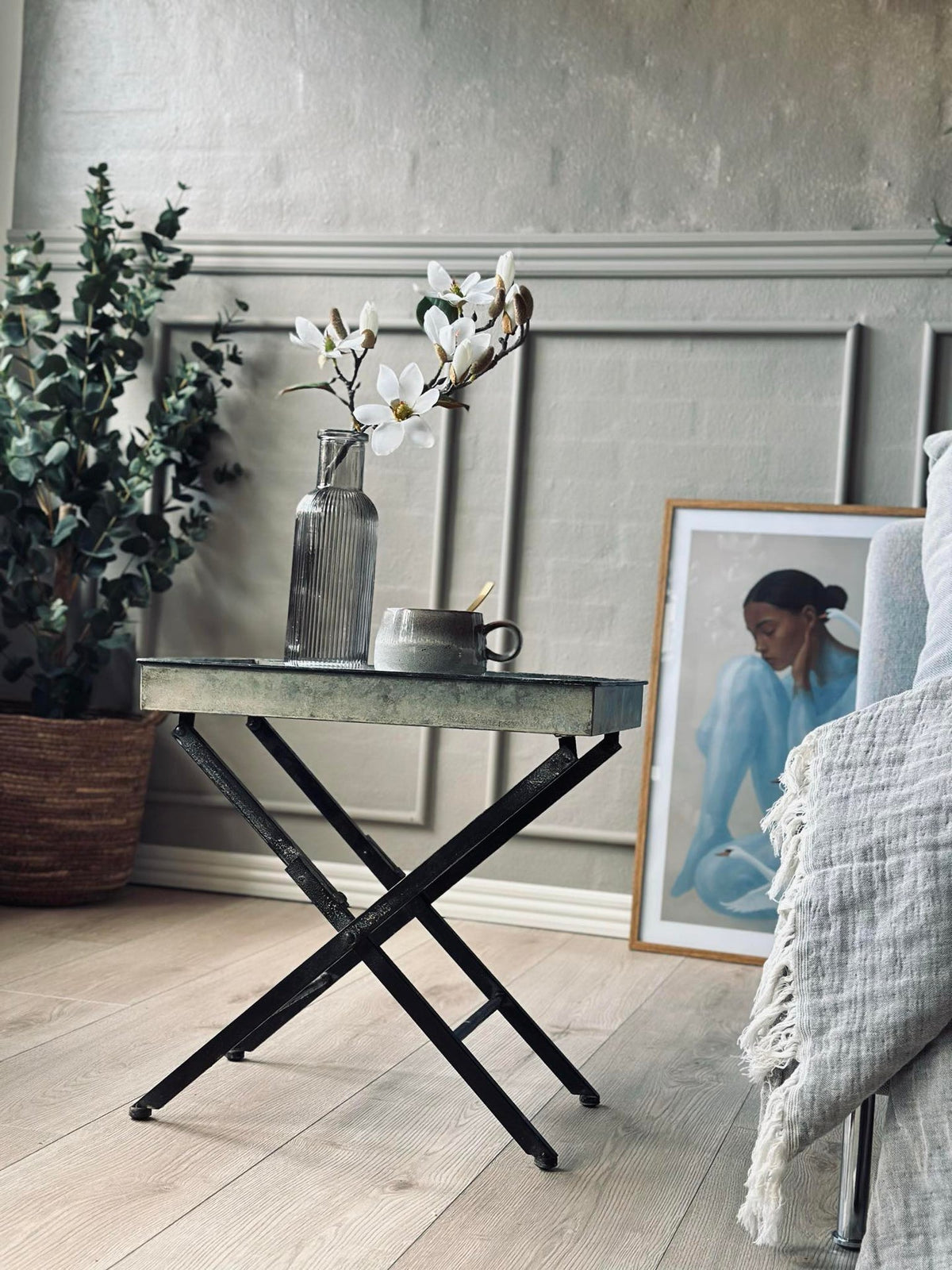 Table d’appoint plateau Zinc - Pour intérieur et extérieur