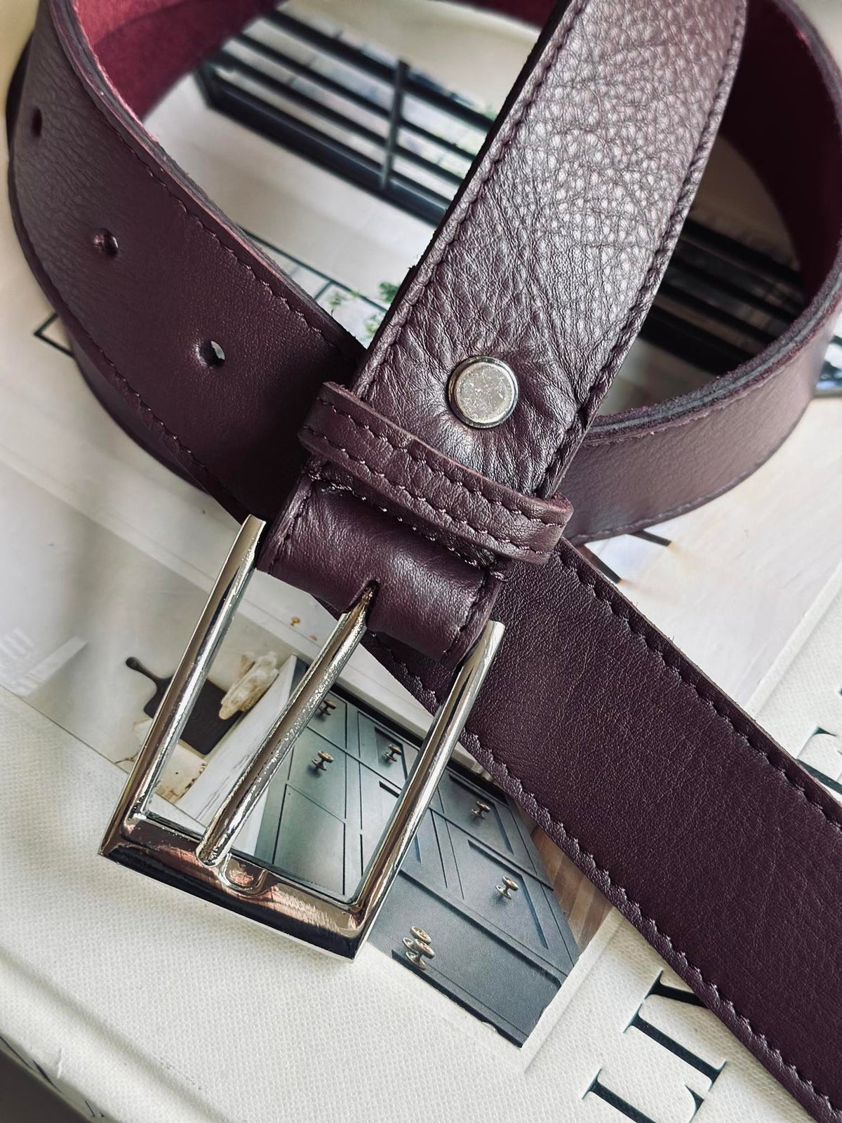 Ceinture 3,5 cm - OX blood