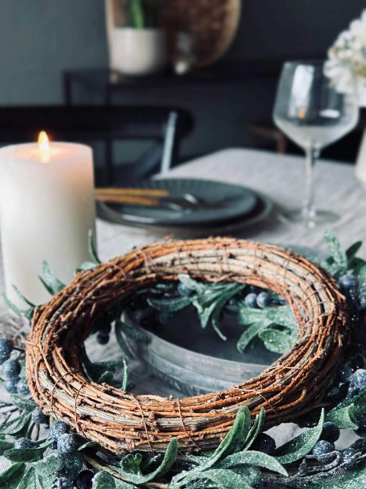 Couronne avec baies - Winter