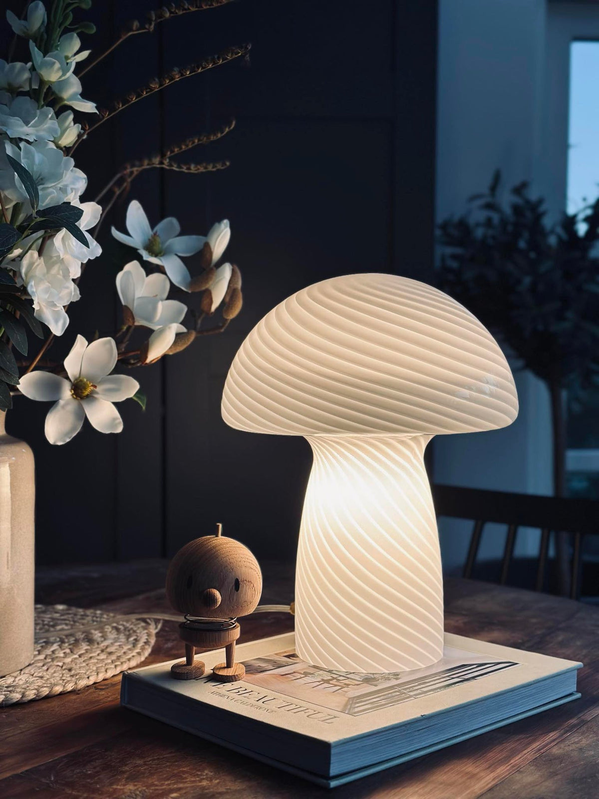 Mushroom Elsa - Blanc 32 cm