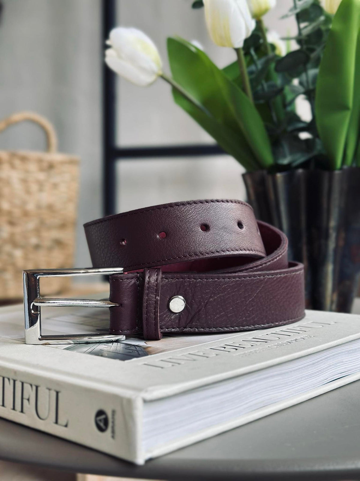 Ceinture 3,5 cm - OX blood