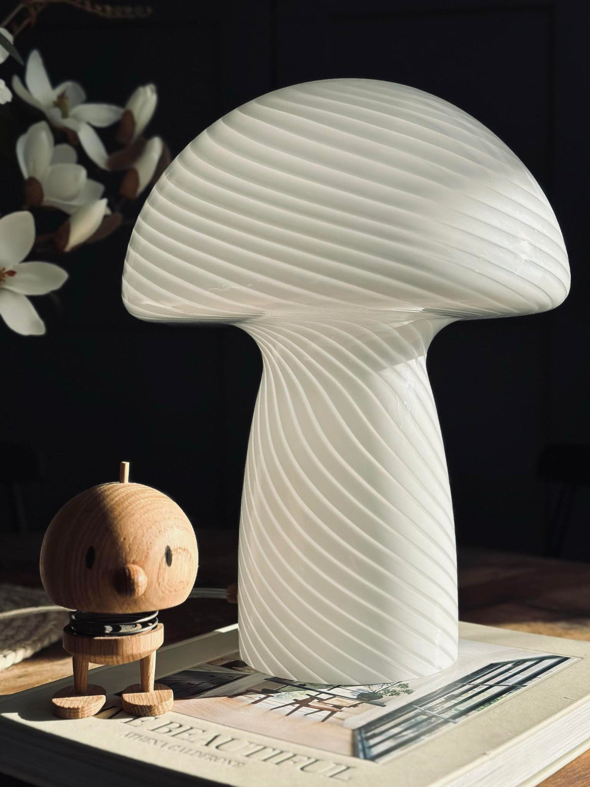 Mushroom Elsa - Blanc 32 cm