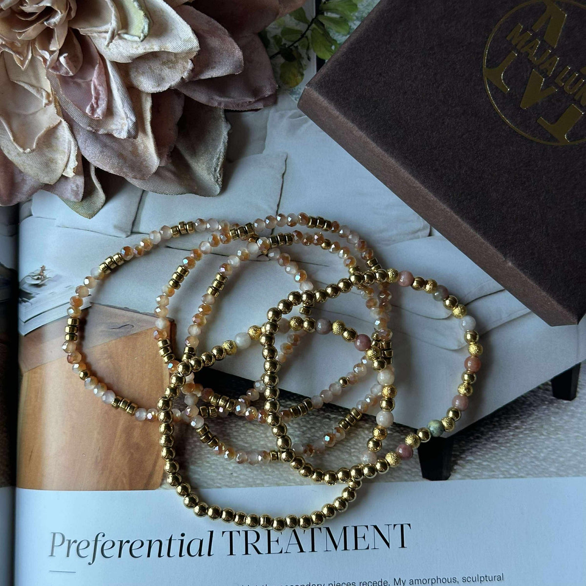 Bracelet Ofelia Nature - Ensemble de 5 bracelets