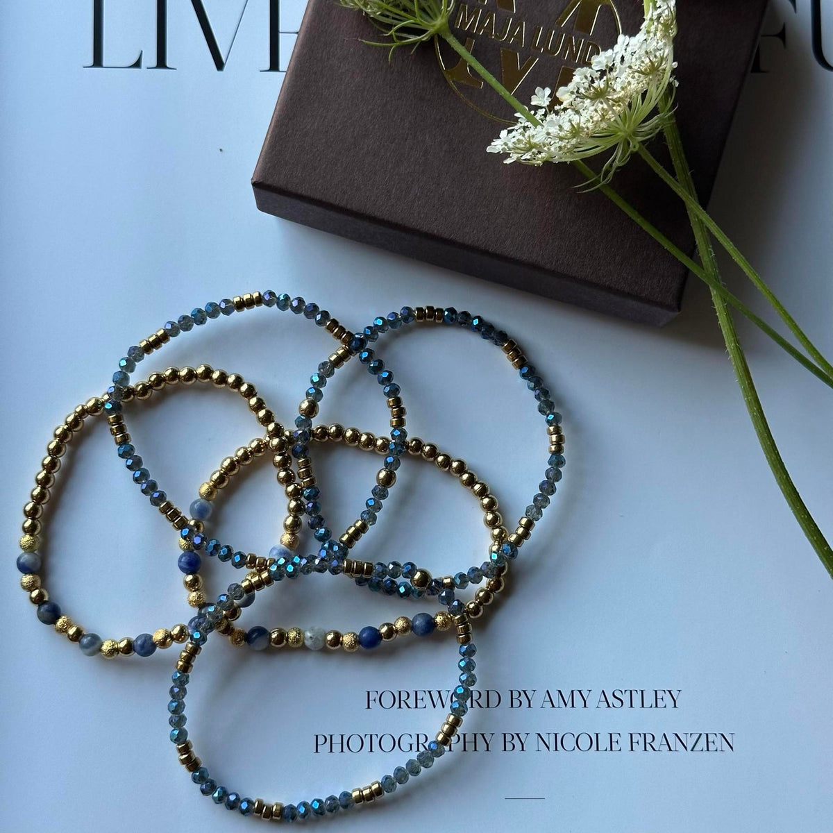 Bracelet Ofelia Navy - Ensemble de 5 bracelets
