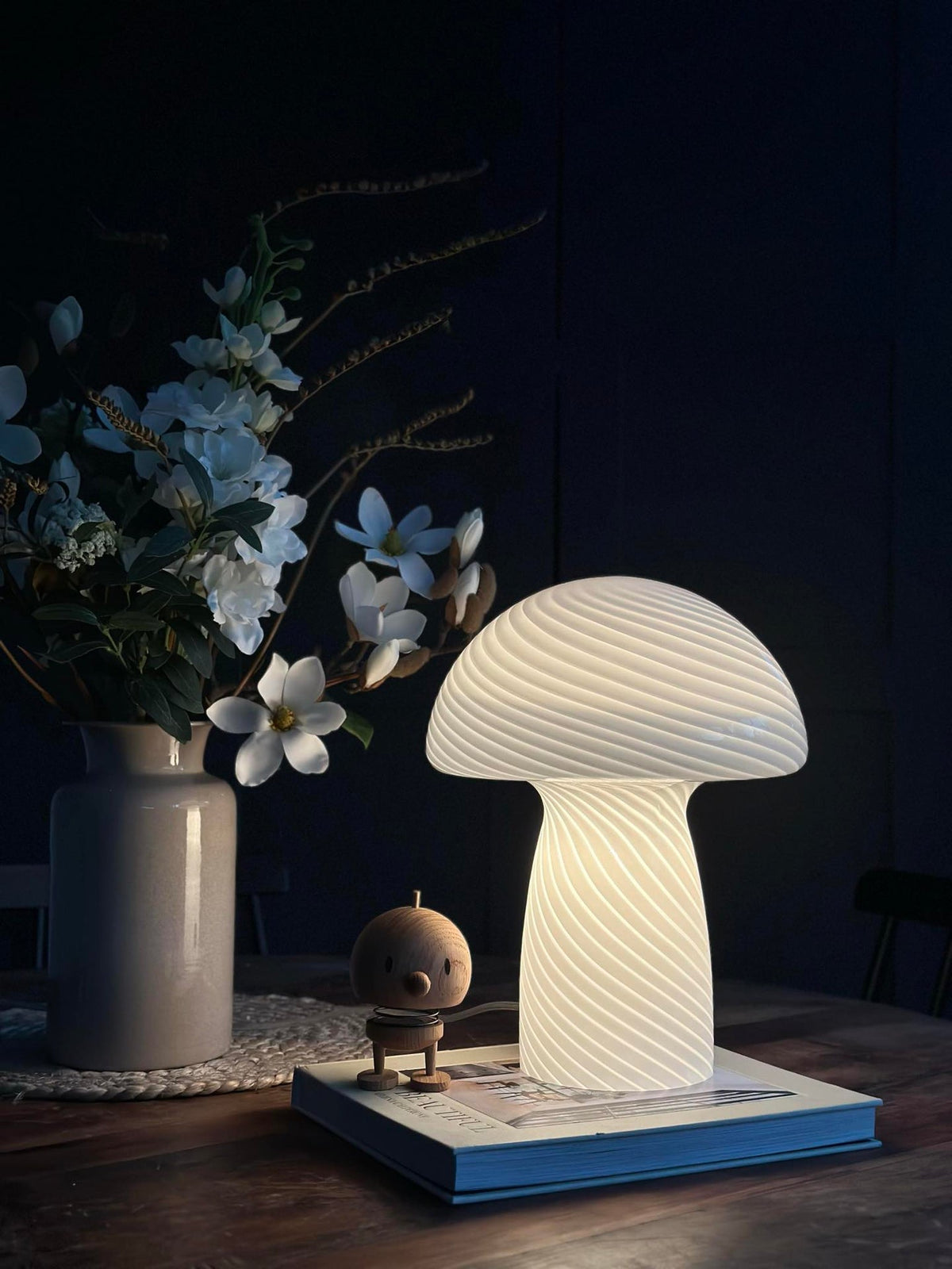Mushroom Elsa - Blanc 32 cm