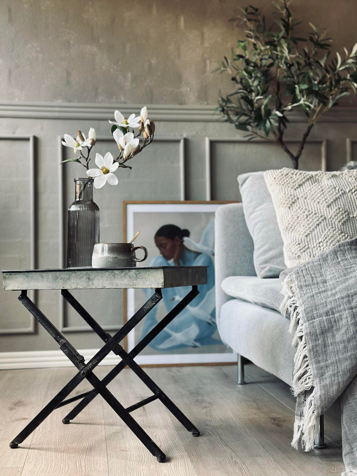 Table d’appoint plateau Zinc - Pour intérieur et extérieur