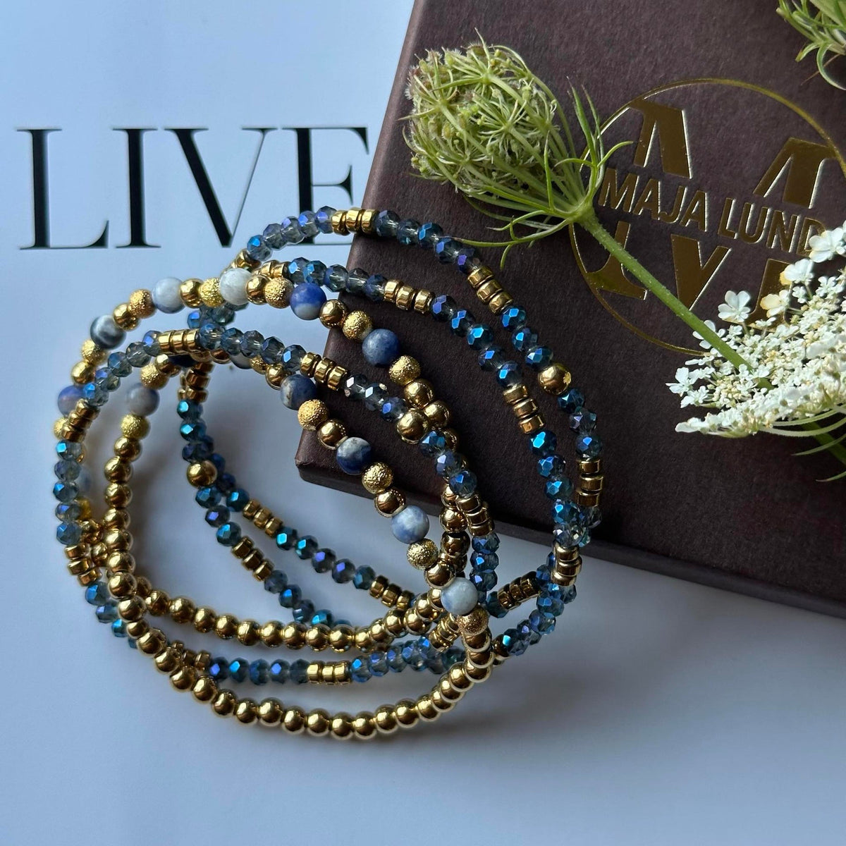 Bracelet Ofelia Navy - Ensemble de 5 bracelets