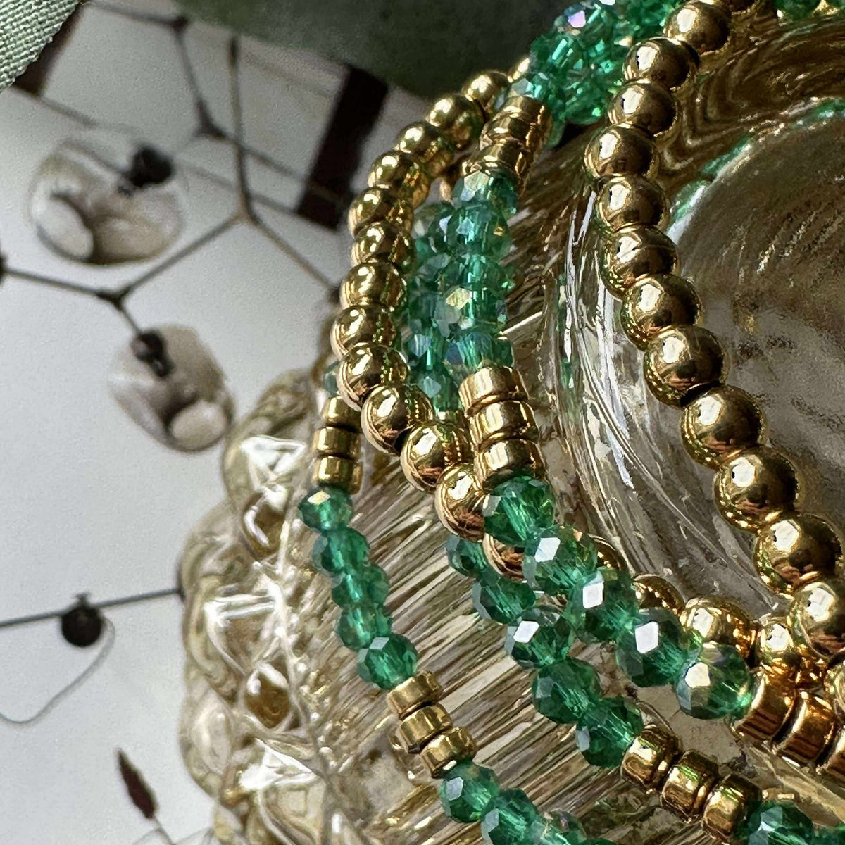 Bracelet Ofelia Emerald - Ensemble de 5 bracelets