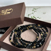 Bracelet Merle mélange noir - Lot de 5 pcs