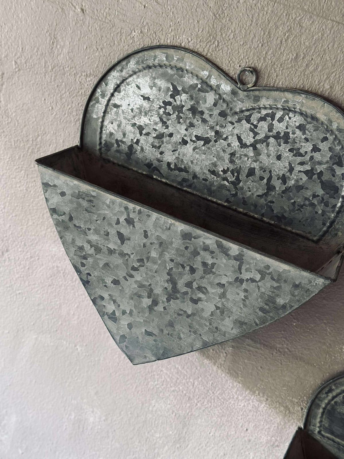 Paniers pour plantes Cœur Zinc - 2 pcs.