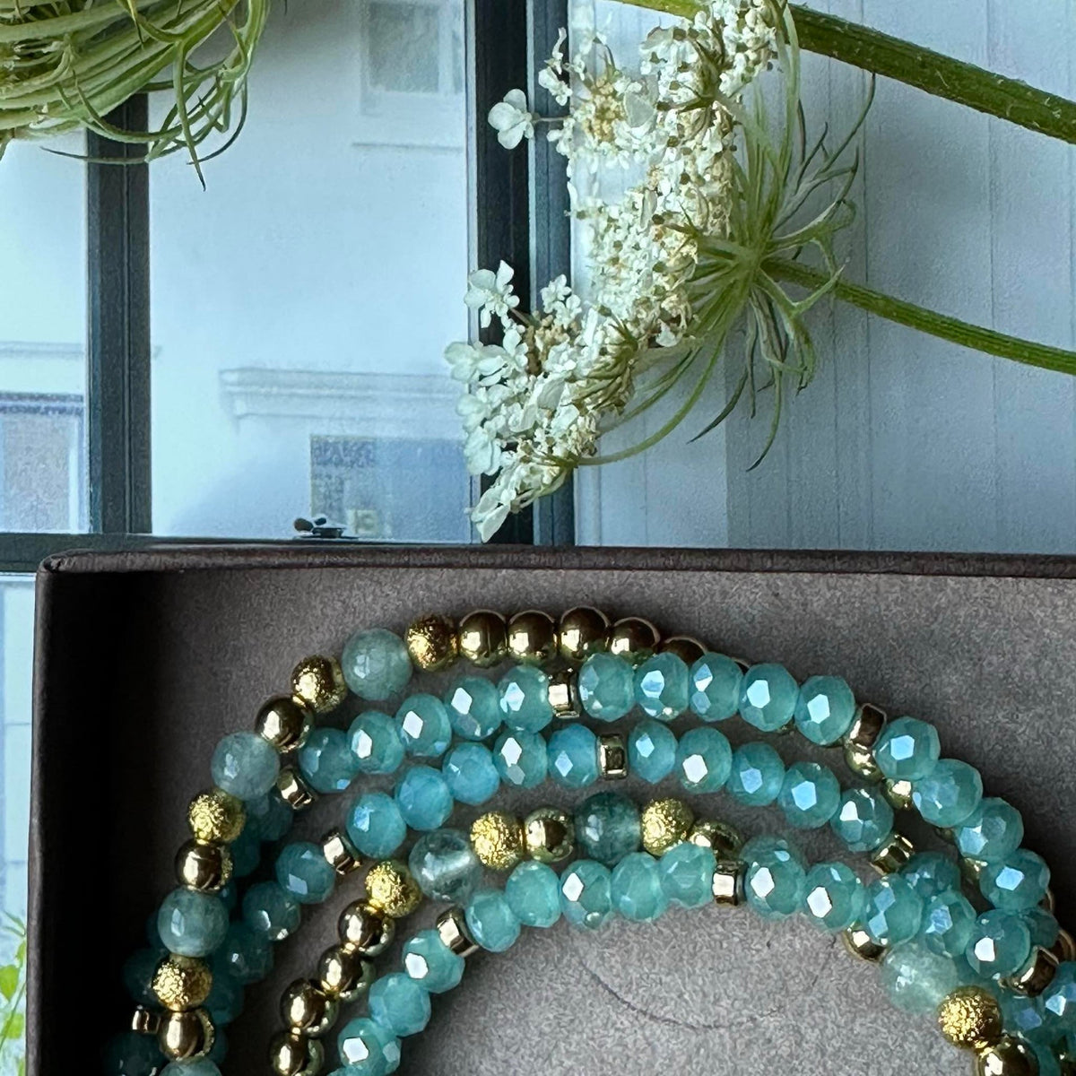 Bracelet Ofelia Aqua - Ensemble de 5 bracelets
