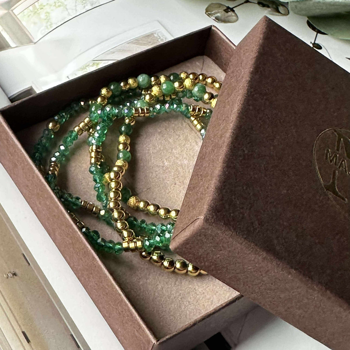 Bracelet Ofelia Emerald - Ensemble de 5 bracelets