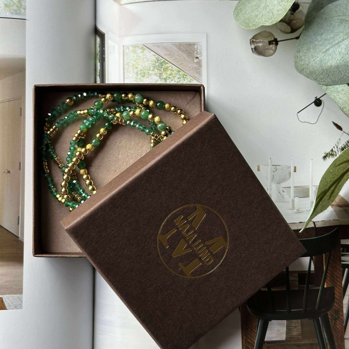 Bracelet Ofelia Emerald - Ensemble de 5 bracelets