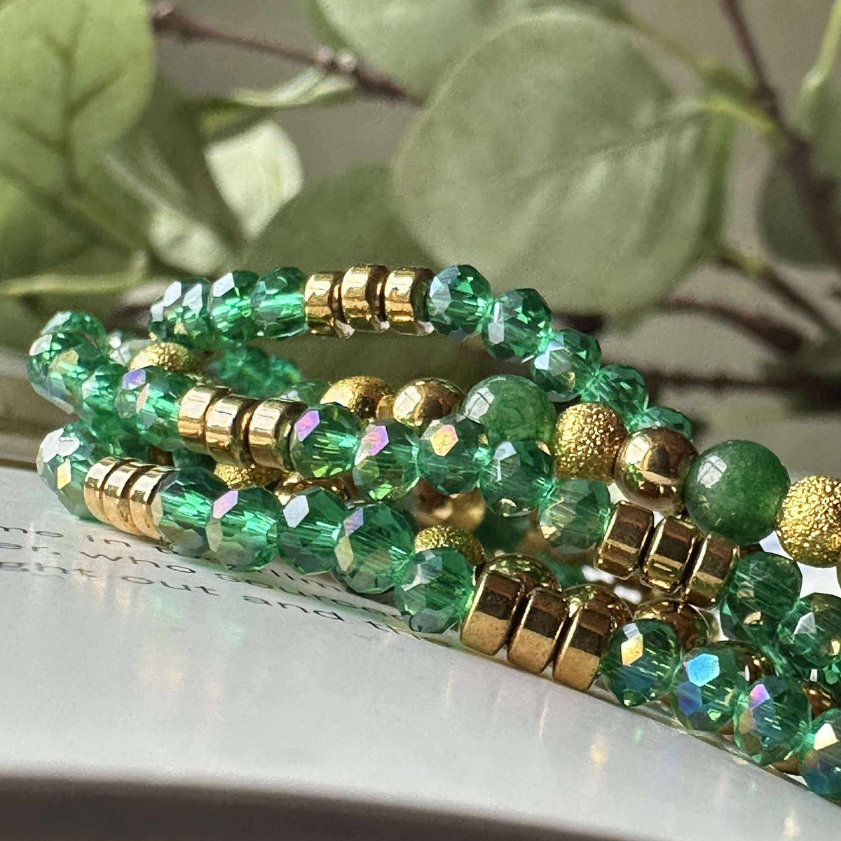 Bracelet Ofelia Emerald - Ensemble de 5 bracelets