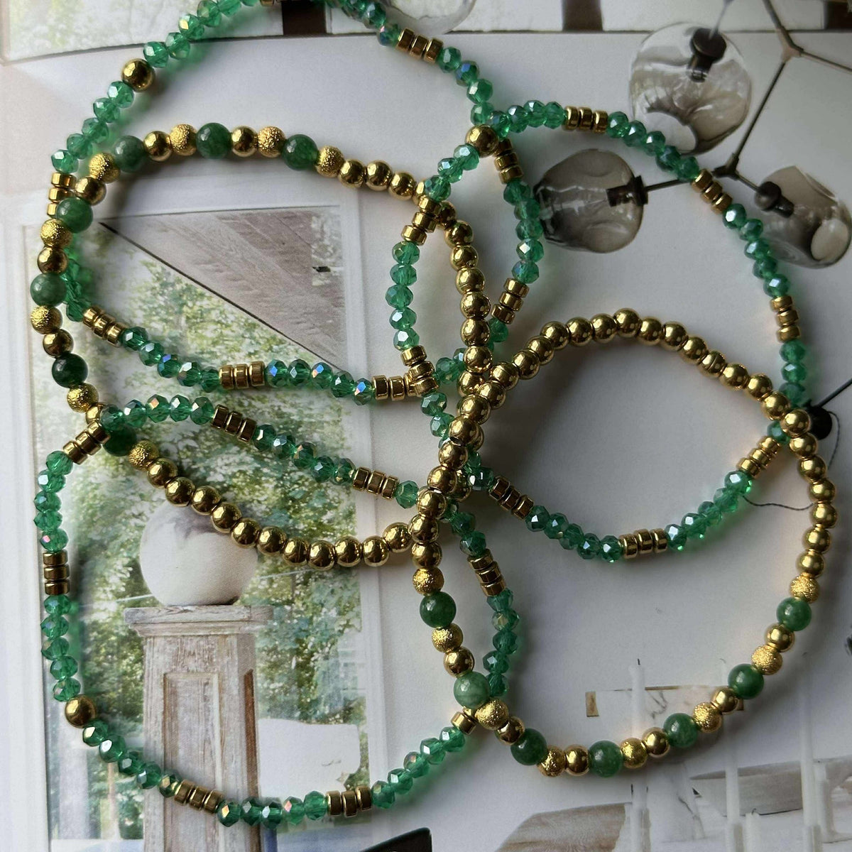 Bracelet Ofelia Emerald - Ensemble de 5 bracelets