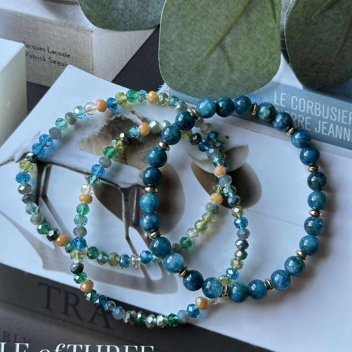 Bracelet Luna Sea Green – Lot de 3 pièces