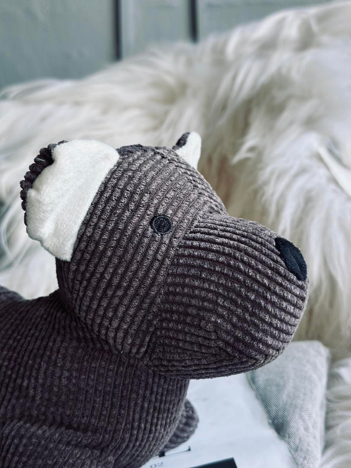 Cale-porte chien - Velours brun