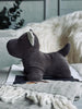 Cale-porte chien - Velours brun